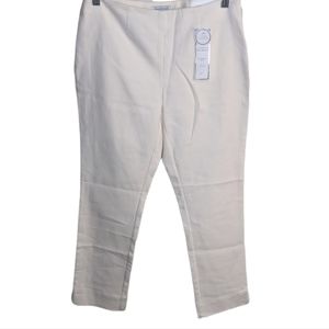 NWT Charter Club Petite Vanilla Ankle Pants Classic Fit Tummy Slimming ✨